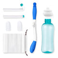 2 pcs Foldable Toilet Aids Set
