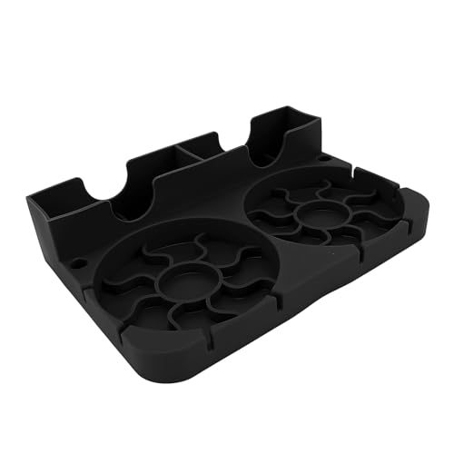 Water Bottle Drying Rack Non Slip Base Silicone Bottle Dryer Stand for Home Office (Black) - color: Black