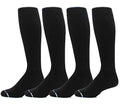 Dr. Motion 4 Pairs Compression Socks for Men, Knee High - color: Pack-black