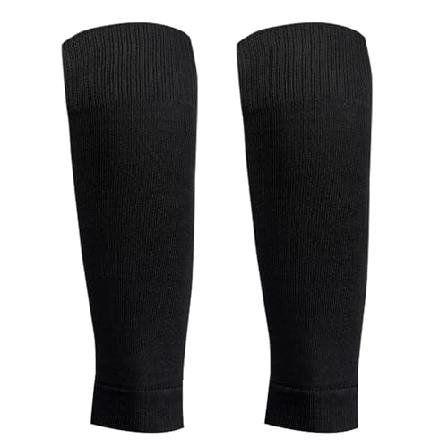 HUIOP Sock,Running Leg Socks, 1 Pair Shin Guard Socks Men Women Soccer Shin Socks Football Calf Sleeves - color: Black