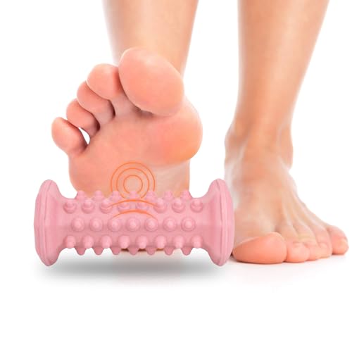 Pink Foot Massager Roller for Plantar Fasciitis, Arch Heel Pain Relief - color: 1-piece Pink
