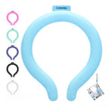 Neck Cooling Tube with Insulated Bag, Reusable PCM Ice Ring, Neck Cooler - color: Blue