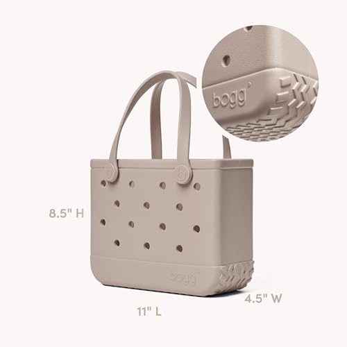 BOGG BAG Bitty Small Tote – 11” x 8.5” x 4.5” – Essential Bags for Beach, Pool, Boat, Sports, Tailgating, Cruise, Travel - color: Mushroom