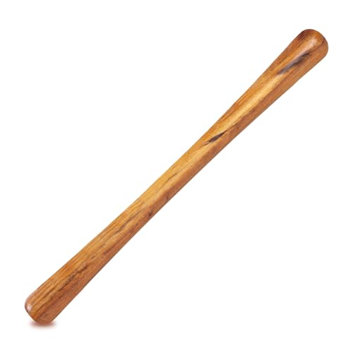 Back Pain Relief Massage Stick, Golden Nanmu Wood Massager to Pound Back- for Muscle Tightness, Fascia Release, Gua Sha, Deep Tissue Sculpting Roller