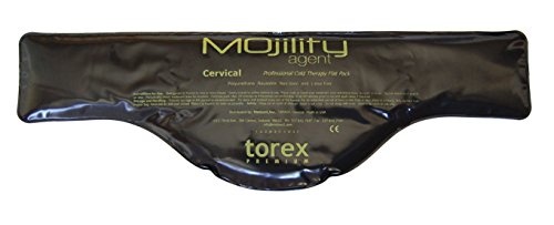 Torex Mojility - Hot and Cold Therapy Flat Pack - Reusable Gel Ice Pack (Cervical Black 2 x 6.5). - size: 1 Count (Pack of 1)