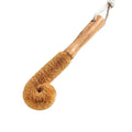 1Pcs Coconut Fibre Brush with Natural Wooden Handle Hangable Kitchen Multifunction Brush Cup Brush Washing Brush for Glass Feeding Bottle Wine Bottle