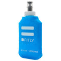 FITLY Soft Flask Running Water Bottle - Collapsible Hydration Flask - color: Blue, size: 8.5 Ounces
