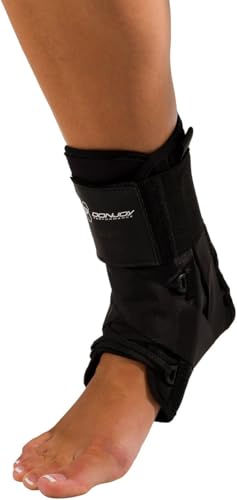DonJoy Performance ANAFORM Lace-Up Figure-8 Straps Ankle Brace for Mild to Moderate Ankle Support for Football, Volleyball, Wrestling, Soccer, Lacrosse, Snowboarding, Basketball - size: Medium