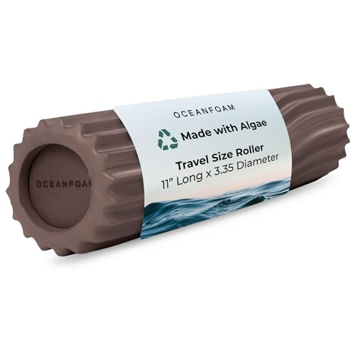 Oceanfoam Ripple Roller - Small Foam Roller for Physical Therapy (Espresso) - color: Espresso