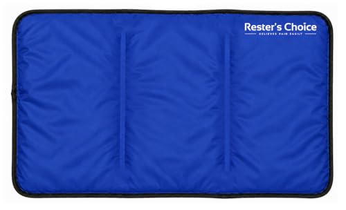 Rester's Choice Extra-Large Gel Ice Pack (13" x 21.5") - Reusable, Flexible, Durable - Ideal for Back, Shoulder, Knee (Blue, 1 Pack, X-Large) - color: Blue, size: 13x21.5 Inch (Pack of 1)