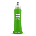 FITLY Soft Flask Running Water Bottle - Collapsible Hydration Flask - color: Green, size: 10 Ounces