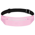 Fanny Packs for Women,Waterproof Fanny Pack for Men,Adjustable Running Belt Waist Pack Slim Expandable Pocket Belt Bag,iPhone Running Holder Cell Phone Elastic Waist Pouch Bag Light Pink - color: 03-Pink with 3 Pockets