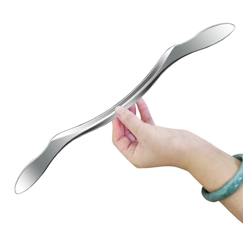 BYYDDIY Stainless Steel Gua Sha Muscle Scraper Scraping Massage Tool,IASTM Tools, Great Soft Tissue Physical Therapy Used for Back, Legs, Arms,Neck (L-bar) - style: L-bar