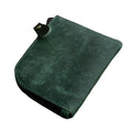 JJNUSA Genuine Leather Zipper Coin Purse Wallet With Key Car Smart Holder, Change Purse, Coin Pouch Holder For Men (Green) - color: Green
