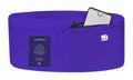 StashBandz Running Belt, Money Belt, 4-Pocket Phone Holder with Zipper - color: Purple, size: Small