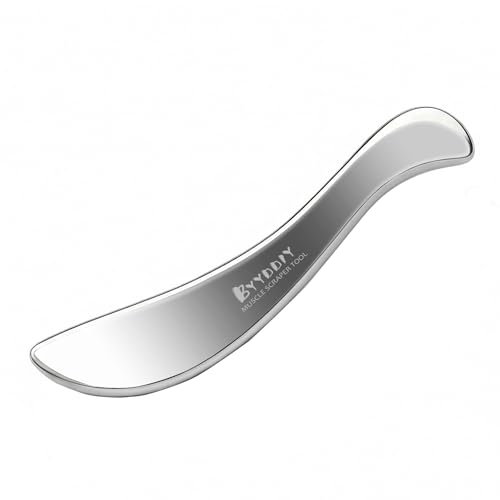 BYYDDIY-5.8 inch Facial Lifting and Body Massage Tool,Stainless Steel Gua Sha Muscle Scraper Tool,Scar Tissue Tool,Physical Therapy Tools,Muscle Scraping Tool (5.8 inch) - style: 4s.S