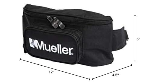 MUELLER Sports Medicine Athletic Trainer Fanny Pack for Men and Women, Athletic Training Kit Bag Only, Medical Supply Bag for Sports Teams, Hip Medical Pack, Water-Resistant, Black, One Size