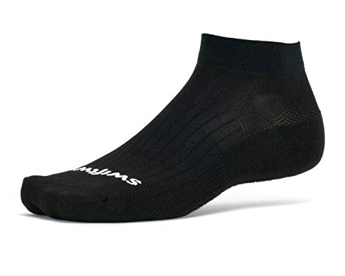 Swiftwick ASPIRE ONE Running & Cycling Socks, Breathable, Compression Fit - color: Black Military, size: X-Large