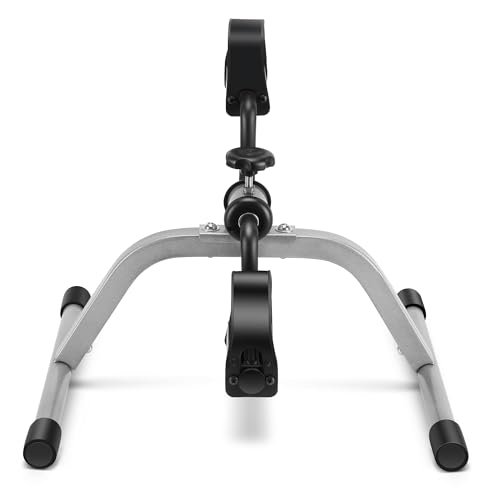RYGEO Pedal Exerciser Mini Exercise Bike for Leg and Arm Recovery Exercise Lightweight and Portable Floor Bike - color: GREY