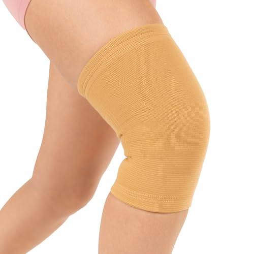 BraceAbility Elastic Slip-on Knee Sleeve | Flexible Fabric Knee Pain Compression Bandage for Stretchy, Lightweight & Comfortable Support - size: XXX-Large