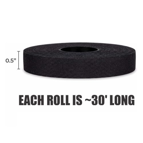 FUJI Jiu-Jitsu and Judo Finger Tape with Case (6 Rolls), Black - color: Black