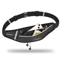 SooGree Slim Running Belt Fanny Packs for Women Men,Water Bottle Holder Hydration Fanny Pouch,Waterproof Sport Waist Pack with Reflective Strip,Runner Belt Bag for Running Cycling Camping Gym (Black) - color: Fullblack