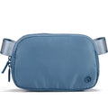 Pander Nylon Fanny Pack for Women, Two-Way Zipper Crossbody Bag - color: Indigo Blue