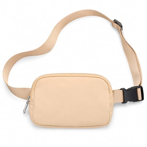 Fanny Pack, Adjustable Crossbody Waist Bag, Brown - color: Brown