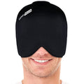 ComfiTECH Head Ice Pack Wrap Cold Cap Cooling Gel Hat, Black, L - size: Large, style: Black