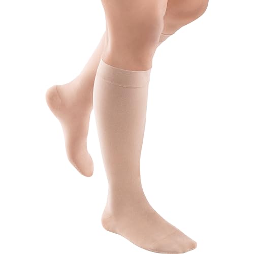 JOBST ACTIVA Opaque Compression Socks, 15-20 mmHg, Knee High - color: Silky Beige, size: X-Large