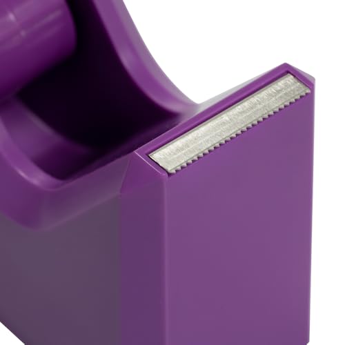 JAM PAPER Colorful Desk Tape Dispensers - Purple - 3/Pack - color: Purple, size: Pack of 3