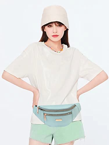 Fanny Packs Waist Bag for Women, Fashion Fanny Packs with Adjustable Strap for Travel Sports Running Blue - color: blue