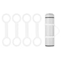PATIKIL Water Bottle Carrier Grip, Portable Soft Silicone Non-Slip Water Handle Grip Water Bottle Holder Strap for Outdoor - color: White