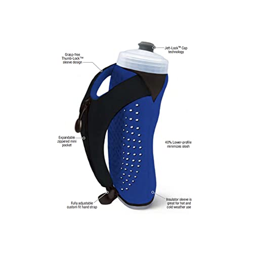Amphipod Hydraform Ergo-Lite Handheld Water Bottle, Insulated - 16 oz - color: Blue, size: 16 Ounces