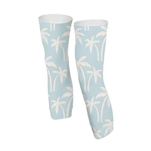 Leg Sleeves with Anti Slip Silicone Compression Leg Sleeves Cycling Leg Sleeves Adjustable Zipper - color: Coconut, size: Small