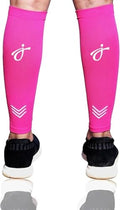 Calf Compression Sleeves For Men And Women - Shin Splint Compression Sleeve - Calf Brace Running, Cycling, Football - color: Pink, size: Small