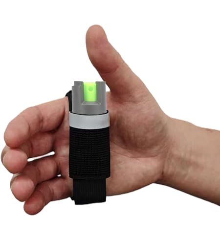 2PCS Mace Pepper Spray Holder Adjustable Reflective Defense Spray Wristband