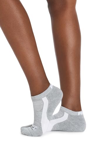 PUMA Women's Low Cut Socks (6-Pack) - color: Black/White/Grey