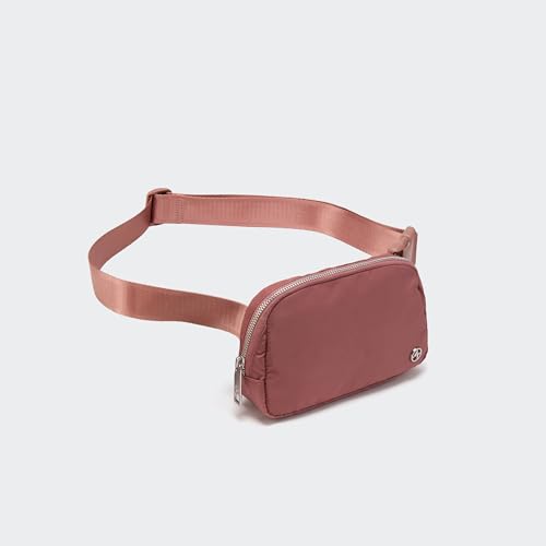 Pander Crossbody Belt Bag for Women and Men, Travel and Everyday Use - color: Mauve
