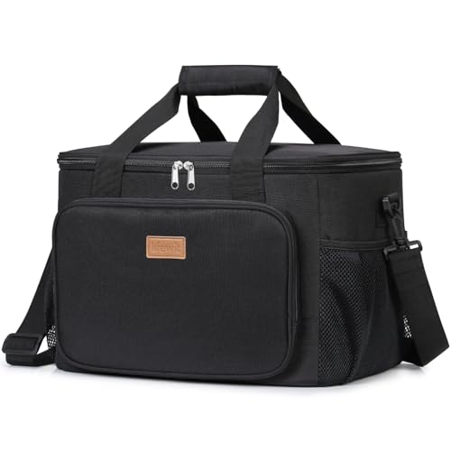 Lifewit Insulated Lunch Box for Men, Lunch Bag Cooler Women, 48-Can 33L - color: Black, size: Mega (33L)