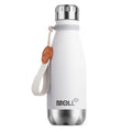 9 oz Small Stainless Steel Insulated Water Bottle for School,White - color: White, size: 9 Ounces