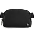 Pander Crossbody Belt Bag for Women and Men, Travel and Everyday Use, Black - color: Black
