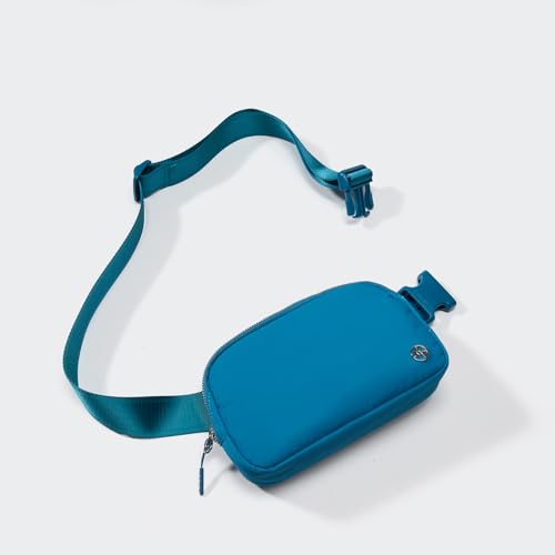 Pander Unisex Belt Bag Fanny Pack for Women with Adjustable Strap, Small Waist Pouch for Workout Running Traveling Hiking - color: Ocean Blue