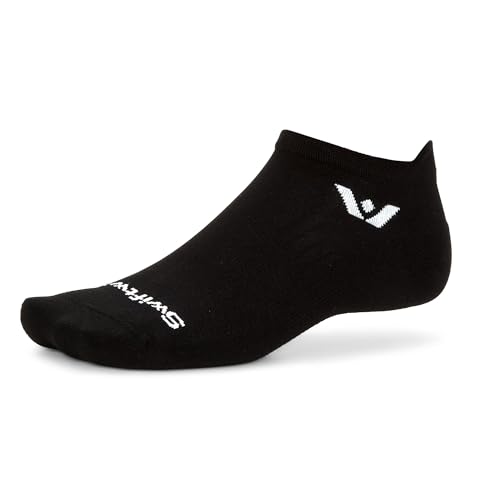 Swiftwick ASPIRE Zero No Show Performance Socks - color: Black-circuit, size: Medium