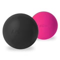 Massage Lacrosse Balls for Myofascial Release, (2Pack,Black and Rose Red) - color: Black /Rose Red