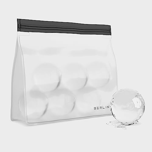 BERLINZO Reusable Ice Storage Bag - Freezer Safe, Leakproof, BPA-Free Silicone, Plastic-Free Lunch Bag and Food Storage - size: 1 Pack