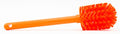 SPARTA 12 Inch Bottle Brush with Polyester Bristles and Plastic Handle, Color Coded, Large Round Head Cleaner for Bottles Jars and Food Service Equipment, Orange - color: Tan