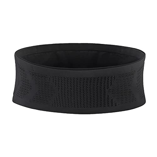 Slim Invisible Running Belt, Breathable Large Capacity Mesh Pouch - color: Black, size: X-Large