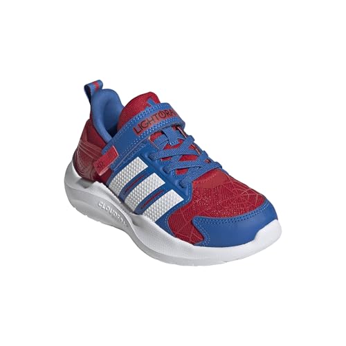 adidas Boys Lightorama Runner Children Sneakers Shoes Casual - Pink - color: Better Scarlet/White/Bright Royal/Spider-man, size: 12.5 Little Kid