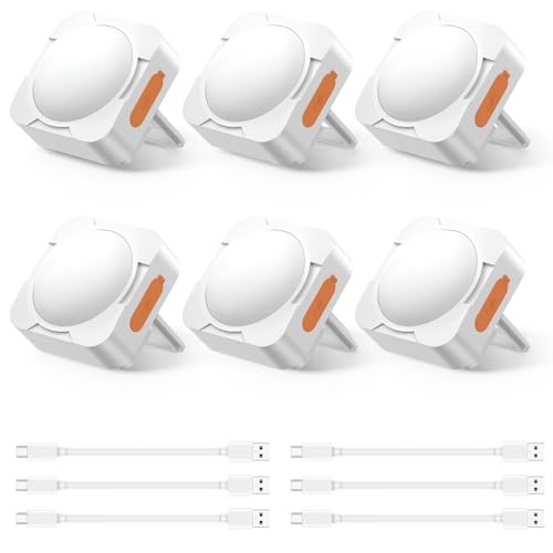 FLY2SKY 6Pack LED Rechargeable Camping Lights Tent Lantern Mini Emergency - style: 6 Pcs White